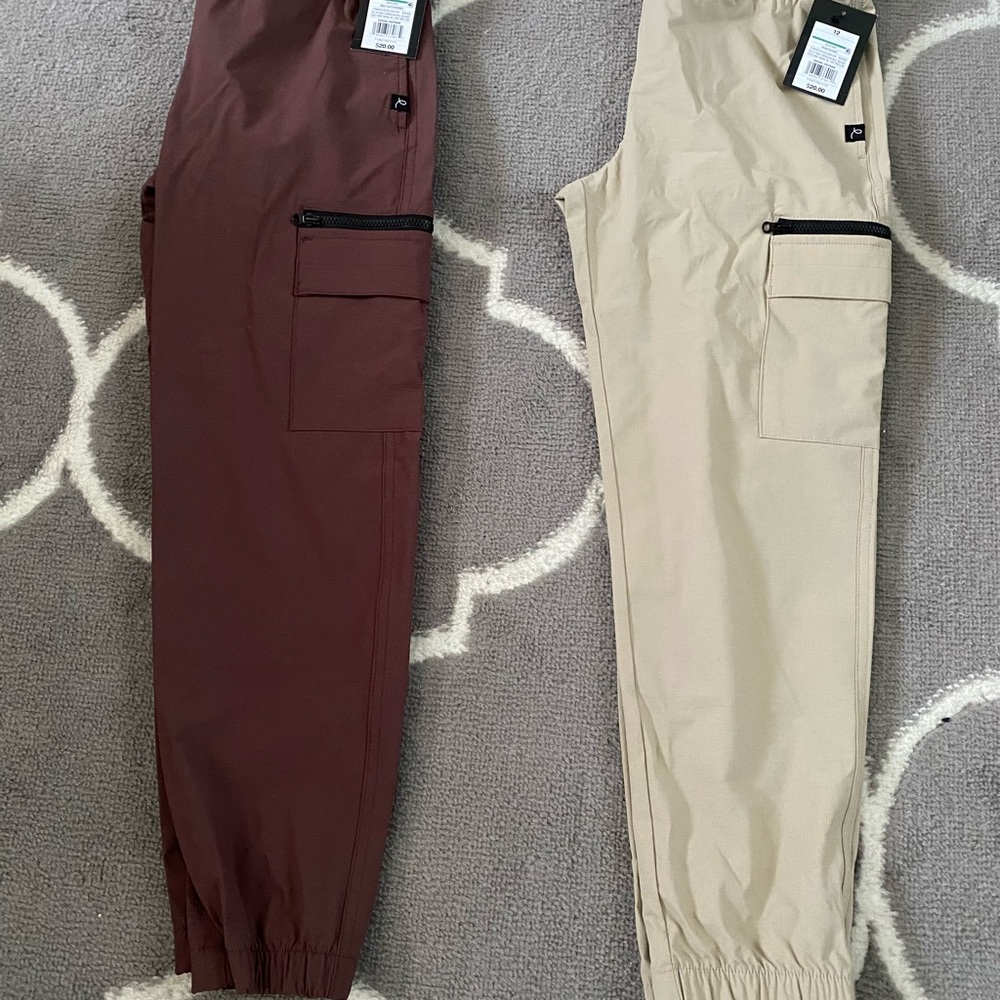 art class Casual Joggers Brown and Tan